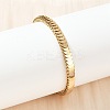 304 Stainless Steel Link Chain Bracelets for Women BJEW-Z143-16G-3