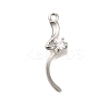 Brass Micro Pave Cubic Zirconia Pendants KK-M301-15P-1