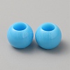 Acrylic European Beads MACR-WH0007-100C-1
