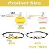 8Pcs Acrylic & Wood Pendant Decoration HJEW-CJ00052-8