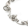 Non-Tarnish 304 Stainless Steel Oval Link Chains Bracelets for Men & Women BJEW-D042-19P-2