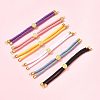 6Pcs 6 Colors Nylon Cords Bracelet Makings Fit for Connector Charms AJEW-FS0001-39-7