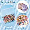 84Pcs 12 Colors Transparent Resin Rondelle European Beads RESI-TA0004-73-5