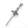 316 Surgical Stainless Steel Big Pendants STAS-F059-AS-1