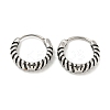 316 Surgical Stainless Steel Hoop Earrings EJEW-D096-09A-AS-1