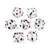Transparent Glass Enamel Beads GLAA-G084-01A-3