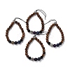 Wood Beads Stretch Bracelets Making BJEW-PH00009-18-4