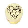 Constellation Golden Tone Wax Seal Brass Stamp Heads STAM-P002-02G-07-1