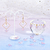 Two Tone Transparent Spray Painted Glass Beads GLAA-SC0001-58B-5