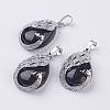 Synthetic Blue Goldstone Pendants X-G-E442-04I-1