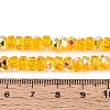 Electroplate Transparent Glass Beads Strands EGLA-N022-05B-C02-4