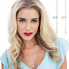 6Pcs 6 Style Brass Cable Chain Necklace Making FIND-AB00047-6