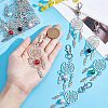 12Pcs 6 Colors Zinc Alloy Big Pendants FIND-NB0002-37-3