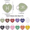 12Pcs 12 Style 304 Stainless Steel Enamel Pendants STAS-NB0001-30-3