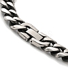 Non-Tarnish 201 Stainless Steel Curb Chain Bracelets BJEW-D030-03P-3