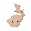 Ion Plating(IP) 304 Stainless Steel Pendants STAS-T038-84RG-2