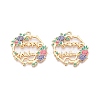 Rack Plating Alloy Enamel Pendants LS-ENAM-N056-369KCG-02-1