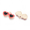 Beach Theme Alloy Enamel Pendants X-ENAM-T022-33N-2