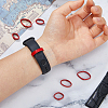 14Pcs 7 Styles Cowhide Leather Watch Strap Ring FIND-FH0017-42B-3
