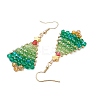 304 Stainless Steel Dangle Stud Earrings for Women EJEW-JE06225-4