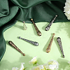 14Pcs 7 Colors Alloy Cord Ends FIND-GF0007-29-3