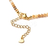Natural Crackle Agate Beaded Necklaces for Women NJEW-JN03789-04-5