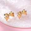 304 Stainless Steel Stud Earrings for Women EJEW-K306-04G-3