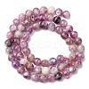 Natural Lepidolite/Purple Mica Stone Beads Strands G-B133-A01-6MM-5