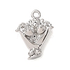 Valentine's Day Brass Charms KK-H294-04P-1