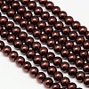 Eco-Friendly Dyed Glass Pearl Round Beads Strands HY-A002-6mm-RB039-1