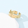 304 Stainless Steel Open Cuff Rings for Women RJEW-K309-20G-3