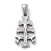 304 Stainless Steel Pendants STAS-U043-17P-1