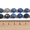 Natural Blue Aventurine(Dyed & Heated) Beads Strands G-N342-149I-12-5