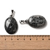 Natural Larvikite Pendants G-Z055-03P-14-3