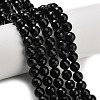 Natural Black Onyx Beads Strands G-C280-B01-8mm-1