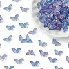 100Pcs Transparent Spray Painted Glass Beads GLAA-YW0005-09C-1