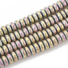Electroplate Non-magnetic Synthetic Hematite Beads Strands G-N0318-01D-1