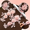 2Pcs 2 Styles Polyester Silk Lace Cloth Patches DIY-CY0002-01-4