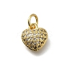 Brass Micro Pave Cubic Zirconia Pendants KK-C090-42G-01-1