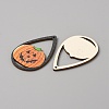 Halloween Theme Single Face Printed Aspen Wood Big Pendants WOOD-TAC0018-09G-2