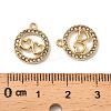 304 Stainless Steel with Crystal Rhinestone Charms STAS-G358-20G-3