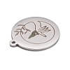 Non-Tarnish 304 Stainless Steel Pendants STAS-C032-09P-2