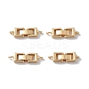 Rack Plating Brass Fold Over Clasps with Loops LS-KK-L184-89G-1