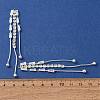 Brass Micro Pave Clear Cubic Zirconia Big Pendants CU-CBAEC99-01S-3