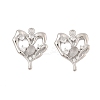Brass Micro Pave Cubic Zirconia Pendants KK-L223-019P-1