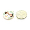 Eco-Friendly Alloy Enamel Pendants ENAM-Q437-057-NR-2