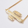 Adjustable Brass Micro Pave Cubic Zirconia Bolo Bracelets BJEW-G586-12G-3