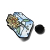Ice Block & Sunflower Enamel Pins JEWB-Z052-01EB-02-3