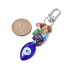 Blue Evil Eye Lampwork Pendant Decooration HJEW-JM01969-05-3