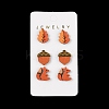 Thanksgiving Stud Earrings Set EJEW-U016-01P-02-1